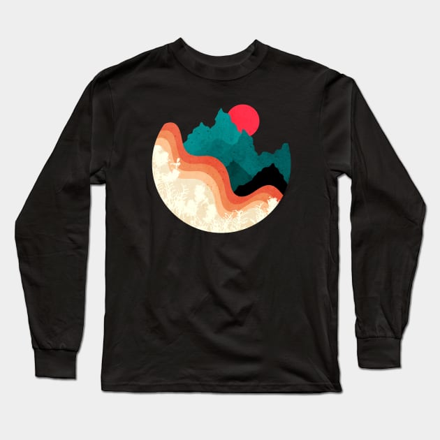 Minimalist Abstract Nature Art #20 Long Sleeve T-Shirt by Insightly Designs